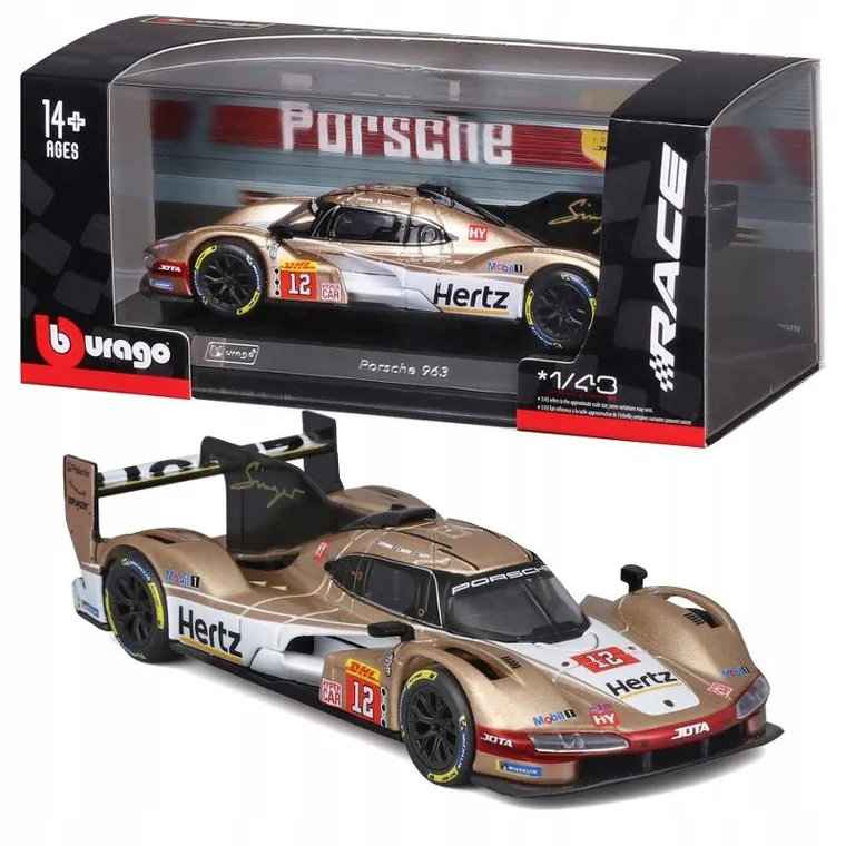 Bburago, Race, Porsche 963 12 Hertz Jota, model pojazdu, 1:43