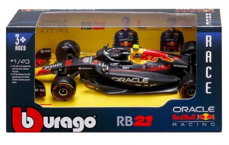 Bburago, Red Bull Racing RB21 Tsunoda Bahrajn GP, Bolid F1, model pojazdu, 1:43