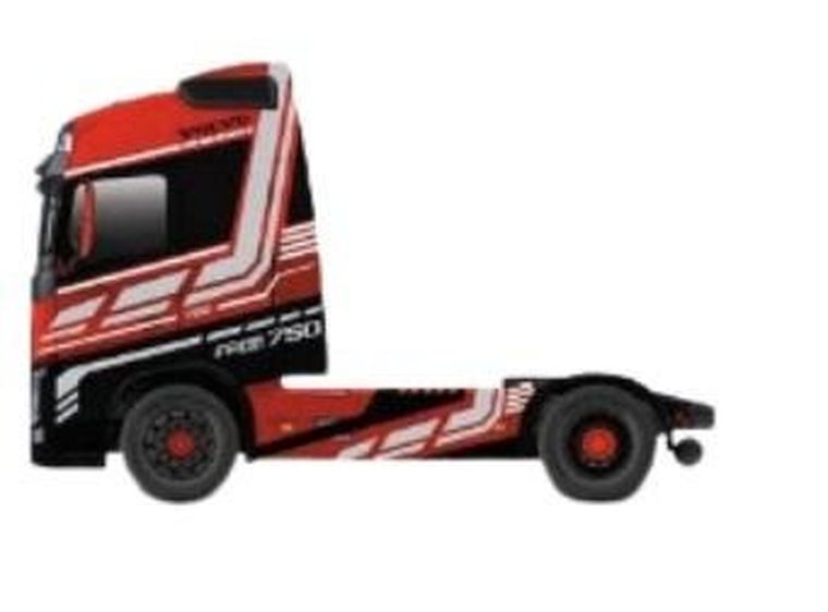 Bburago, Str. Fire Haulers Volvo FH16, model, dark red, 1:43