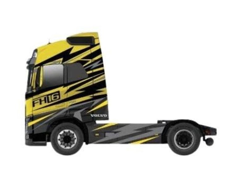 Bburago, Str. Fire Haulers Volvo FH16, model, met grey, 1:43