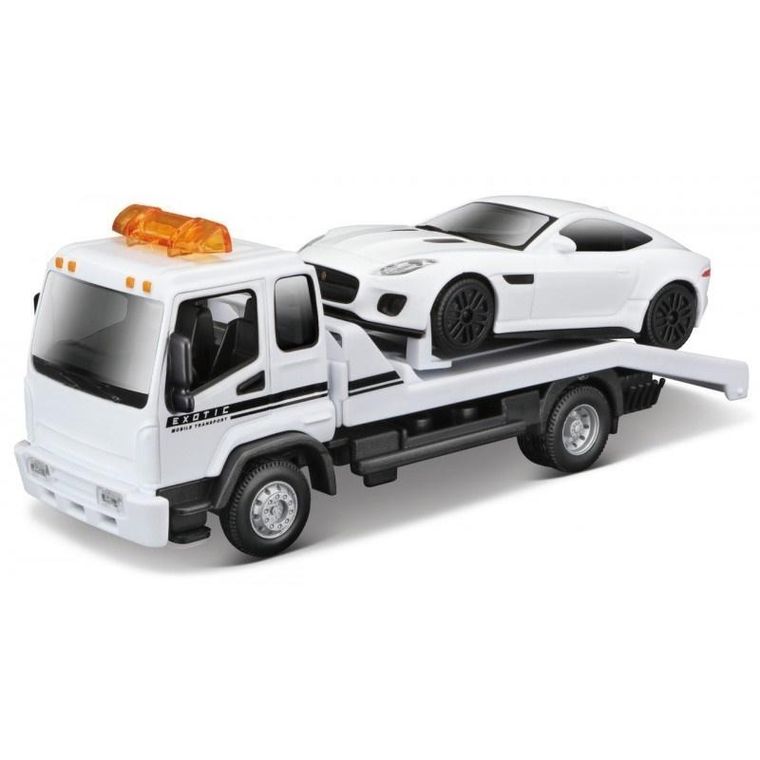 Bburago, Str. Fire Tow Truck W Jaguar F-Type R, pojazd, 1:43