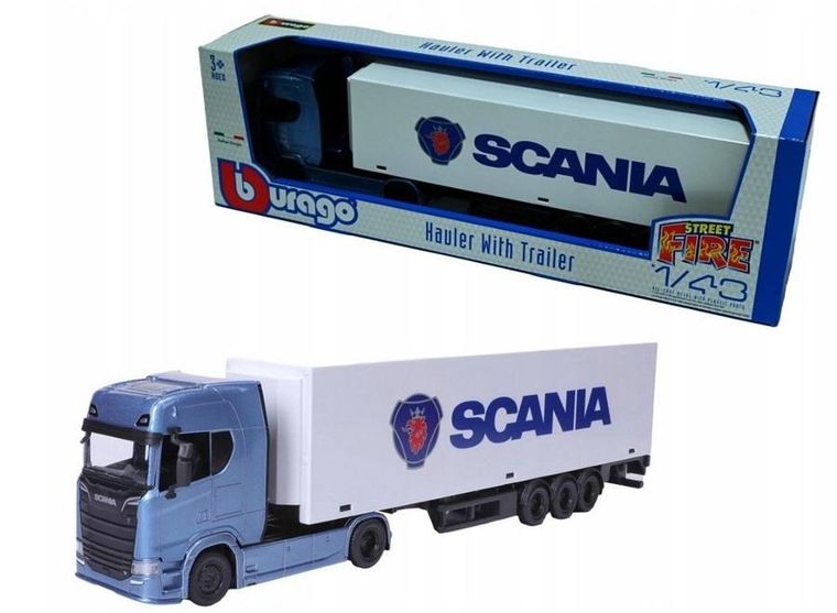 Bburago, Street Fire, Scania, pojazd, 1:43