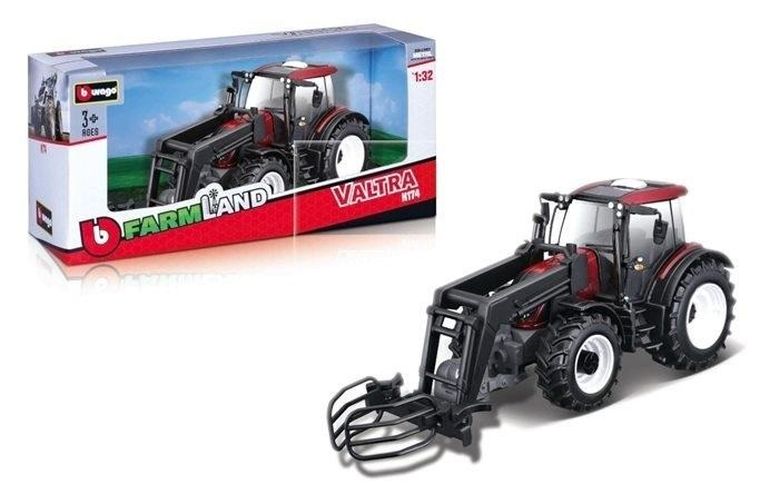Bburago, Valtra N174, traktor z pługiem, 1:32