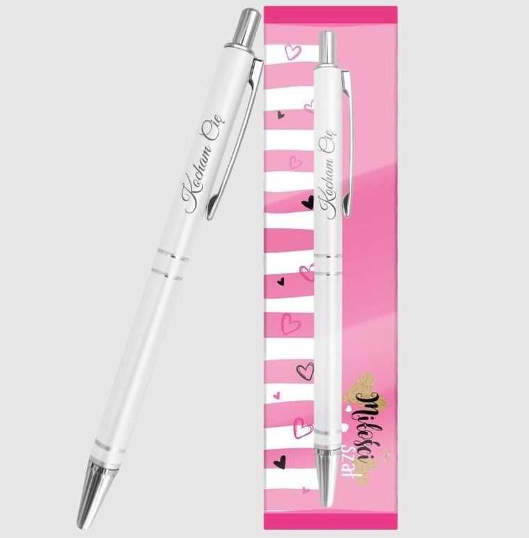 Be Happy, długopis prezentowy, Kocham Cię