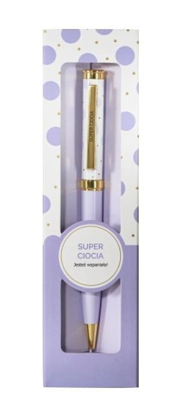 Be Happy, długopis prezentowy, Super Ciocia