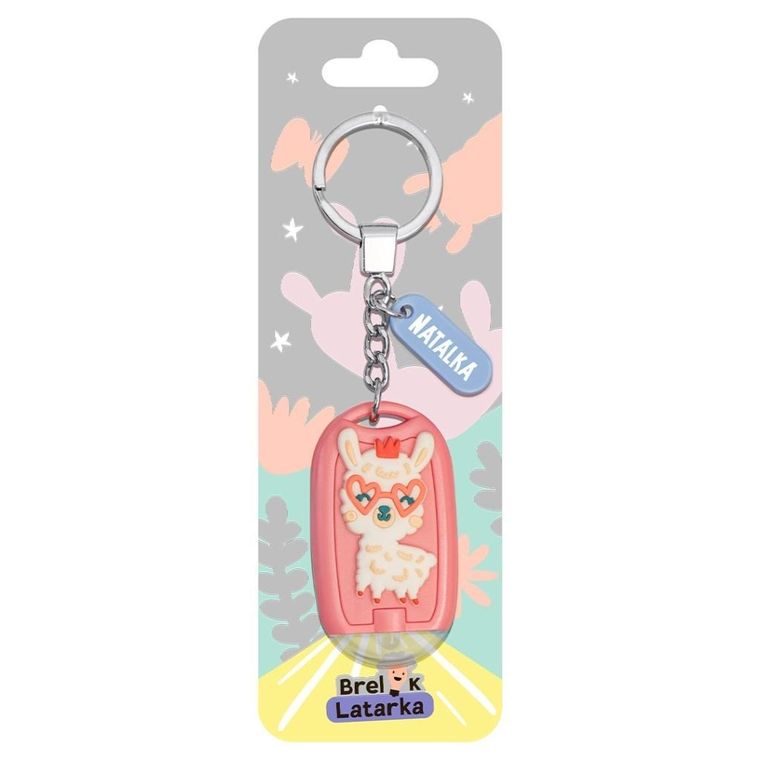 Be-Happy Gifts, brelok 3D z latarką, Natalka