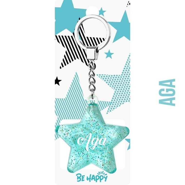 Be-Happy Gifts, brelok gwiazdka, Aga