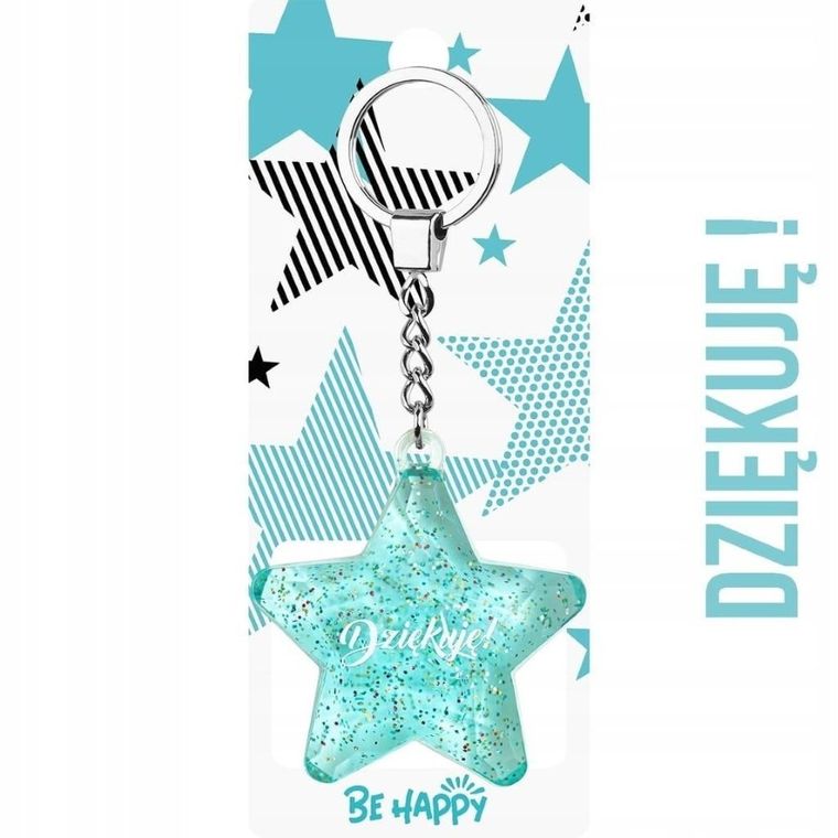Be-Happy Gifts, brelok gwiazdka, Dziękuję!