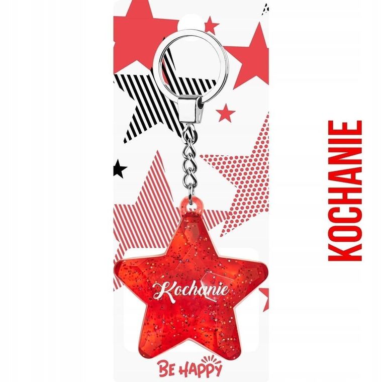 Be-Happy Gifts, brelok gwiazdka Kochanie
