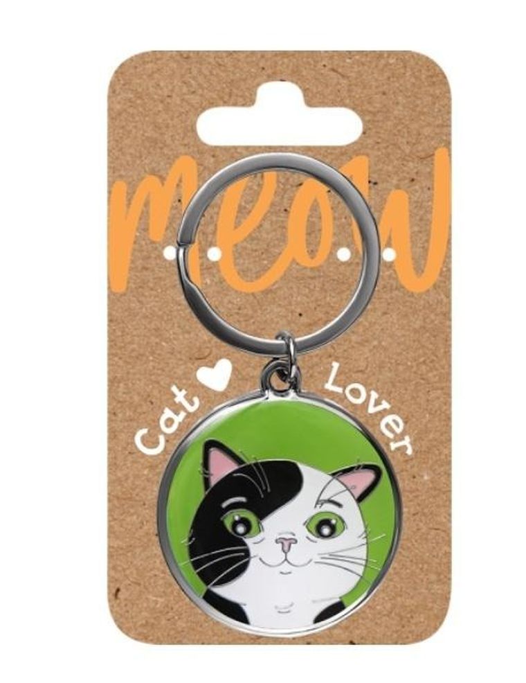 Be Happy Gifts, brelok, kot, czarno-biały