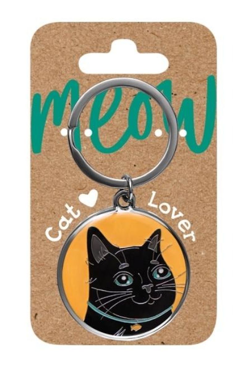Be Happy Gifts, brelok, kot, czarny
