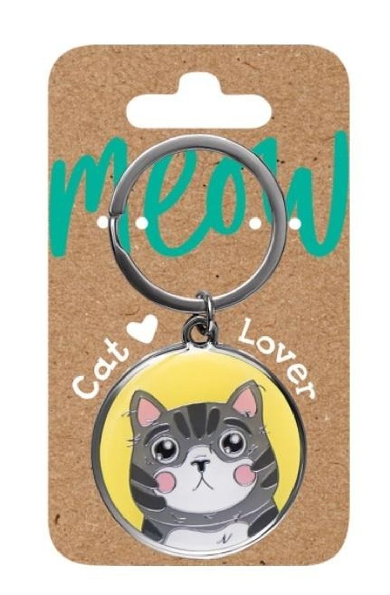 Be Happy Gifts, brelok, kot, szary