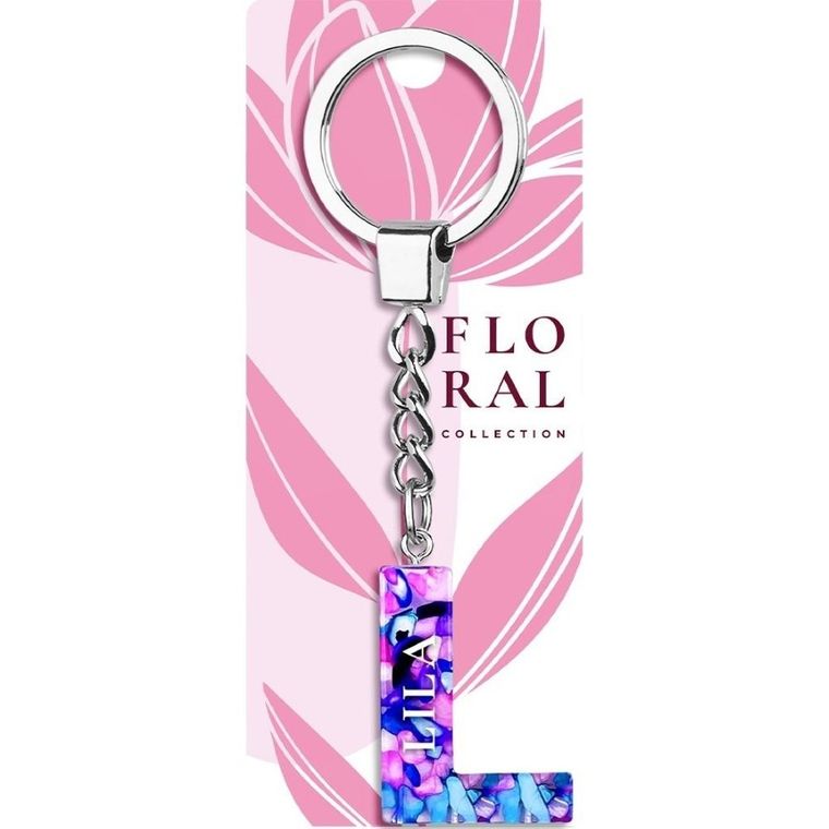 Be-Happy Gifts, brelok literka, Lila