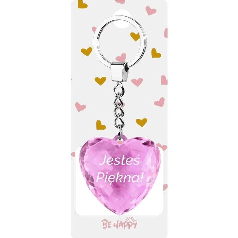 Be-Happy Gifts, brelok prezentowy z napisem, Jesteś Piękna!