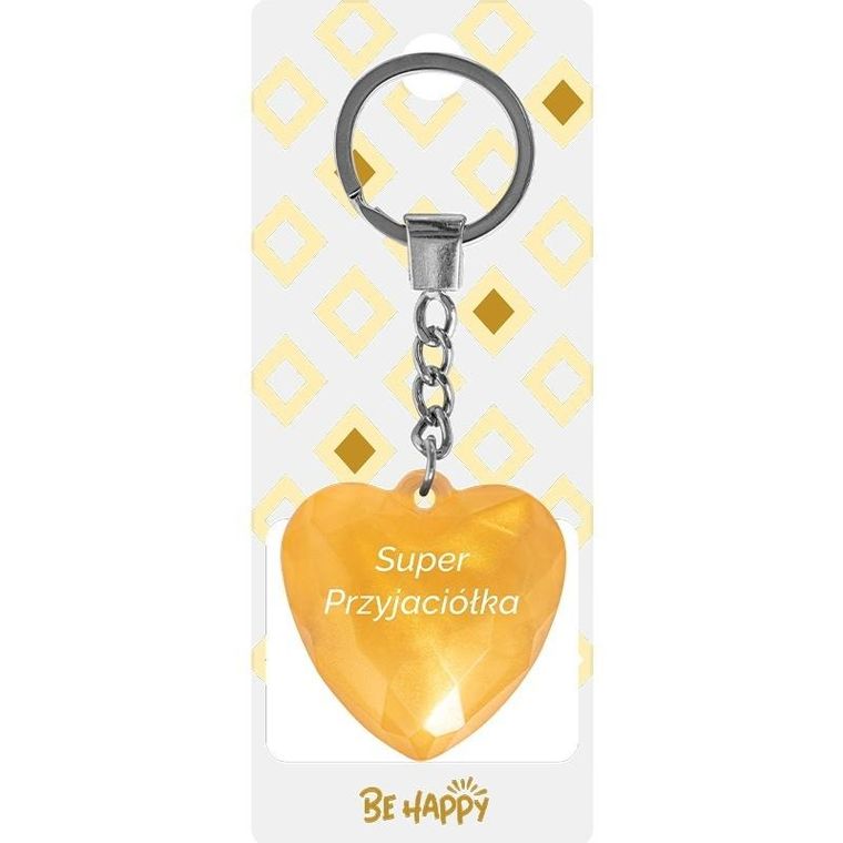 Be-Happy Gifts, brelok prezentowy z napisem, Super Przyjaciółka
