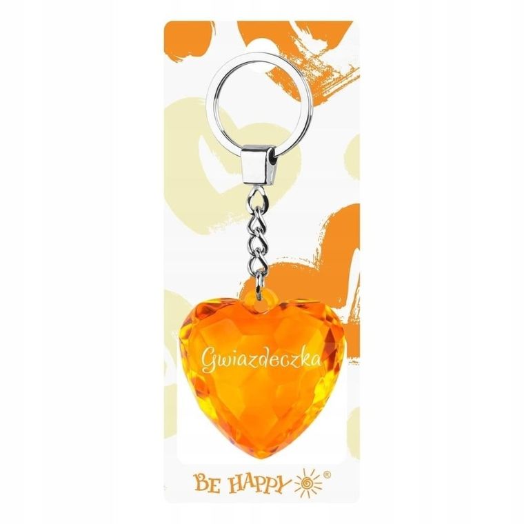 Be-Happy Gifts, brelok serce, Gwiazdeczka