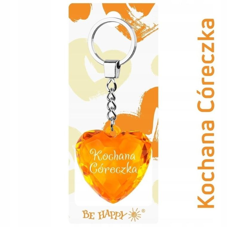 Be-Happy Gifts, brelok serce, Kochana Córeczka