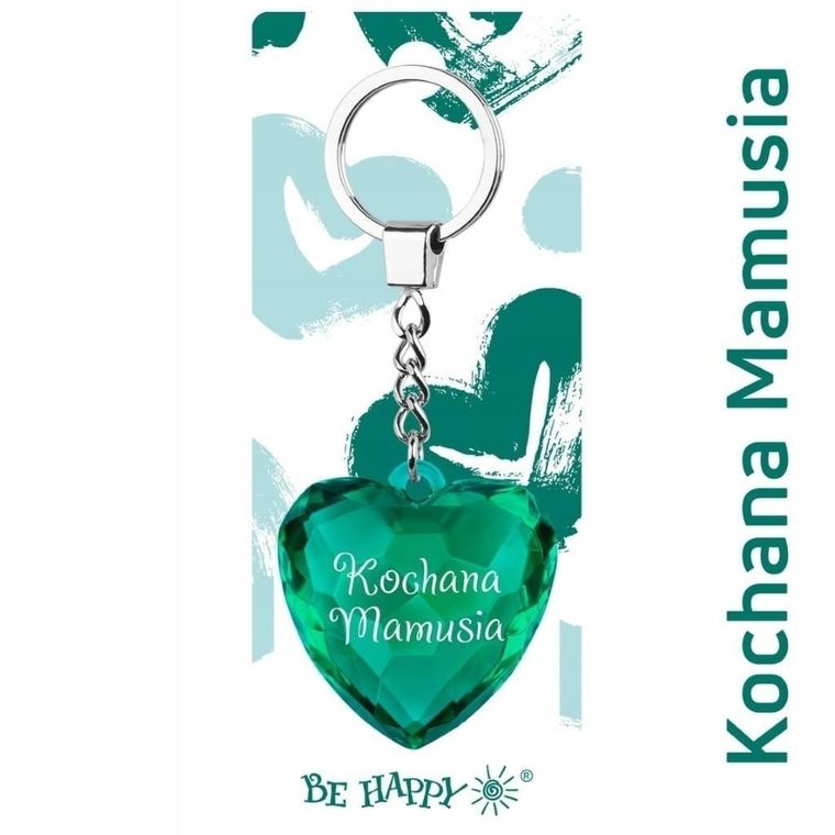 Be-Happy Gifts, brelok serce, Kochana Mamusia
