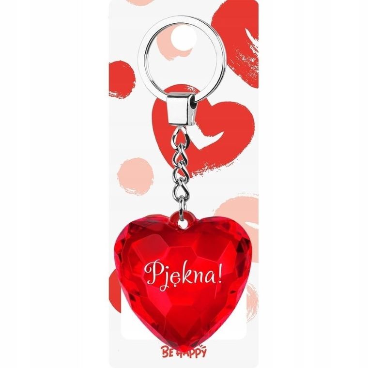 Be-Happy Gifts, brelok serce, Piękna!