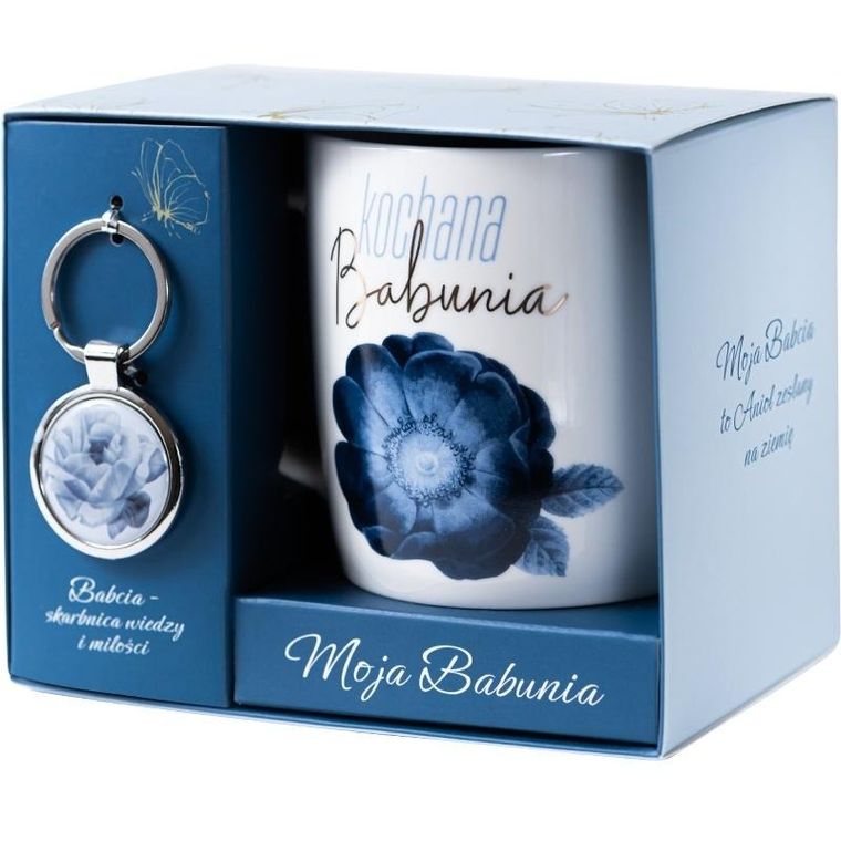 Be-Happy Gifts, Kubek+brelok dla Babci z napisem Kochana Babunia