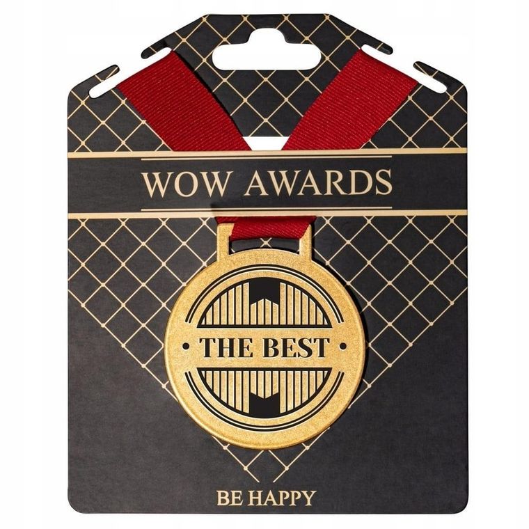 Be-Happy Gifts, medal prezentowy z napisem, The best