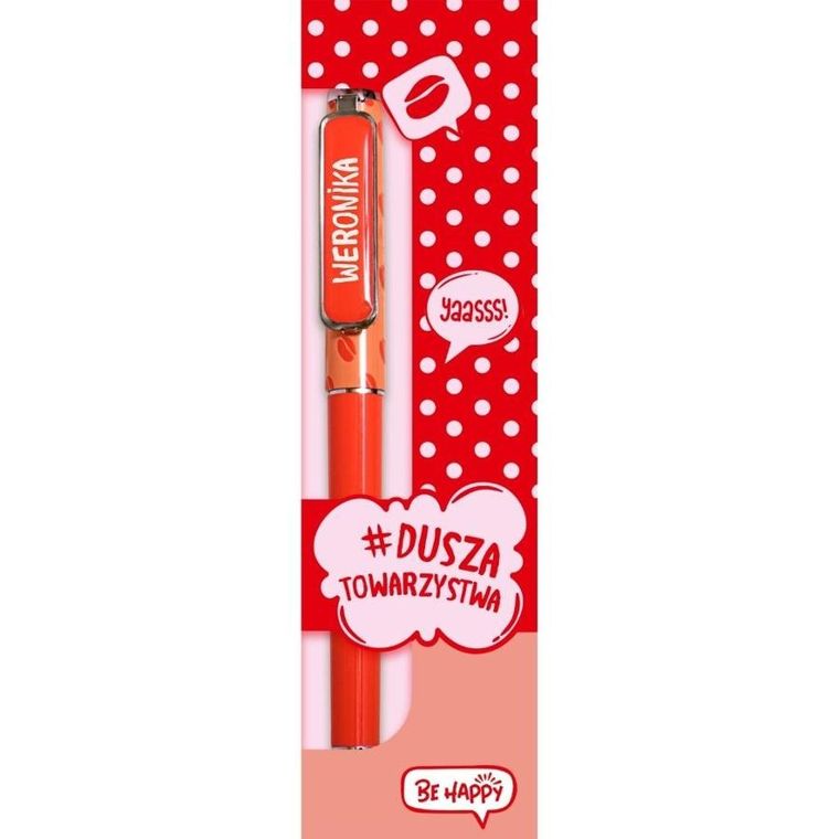 Be Happy Gifts, Pop Art, długopis, Weronika