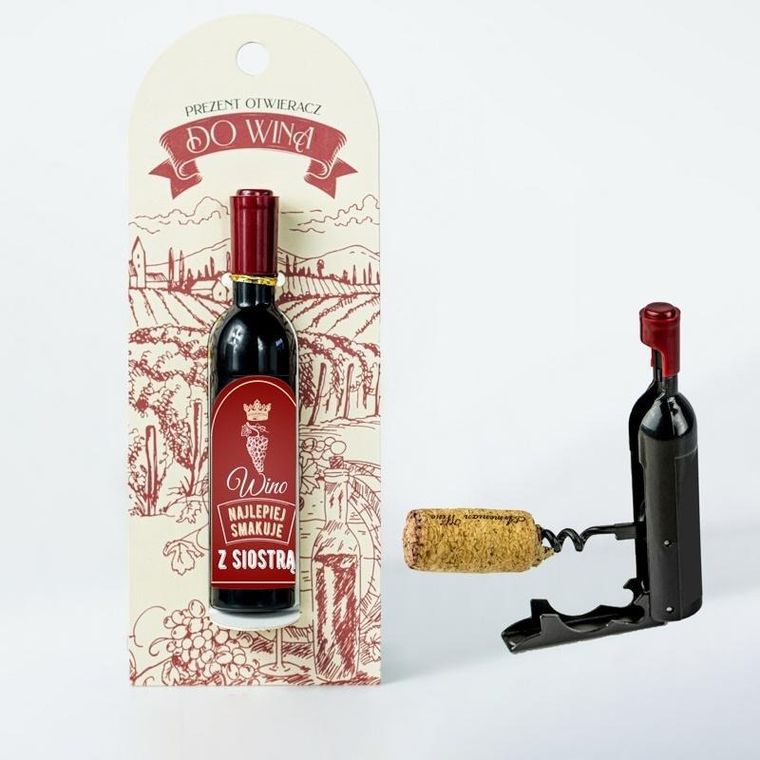 Be-Happy Gifts, Wino najlepiej..., otwieracz do wina