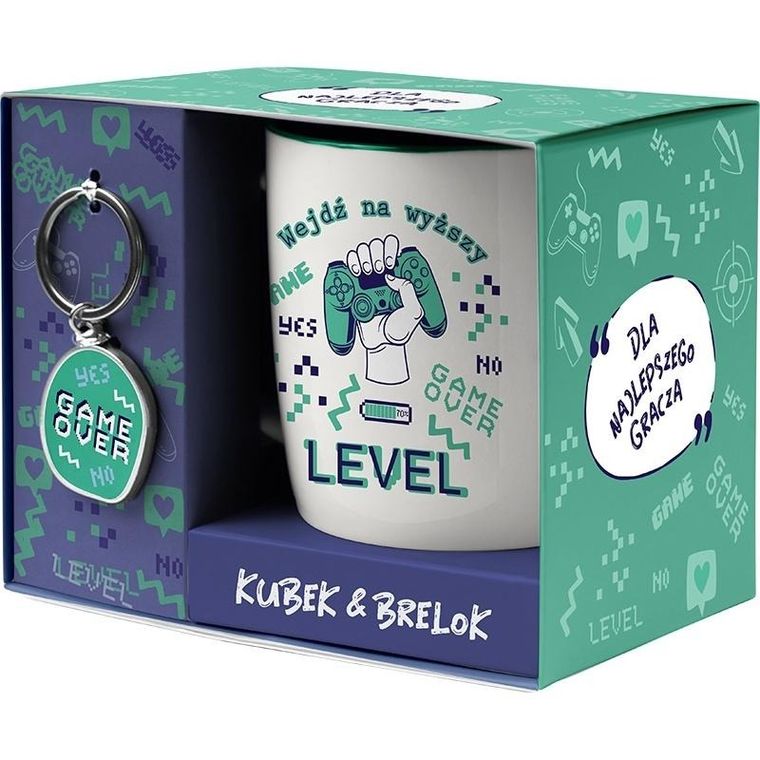 Be Happy Gifts, zestaw, kubek, brelok, Dla Najlepszego Gracza