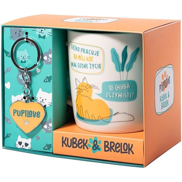 Be Happy Gifts, zestaw, kubek, brelok, Pupilove