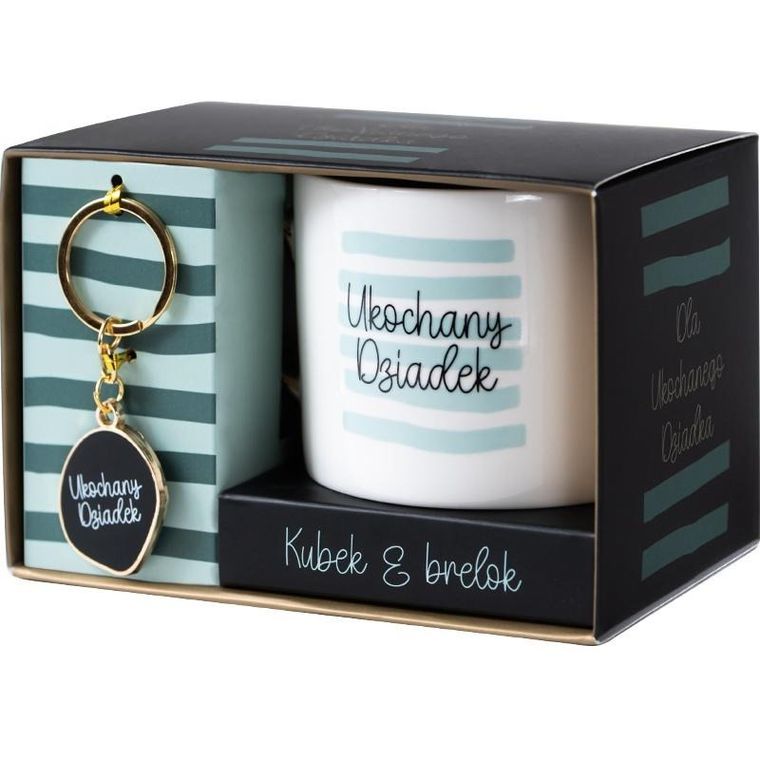 Be Happy Gifts, zestaw, kubek, brelok, Ukochany Dziadek