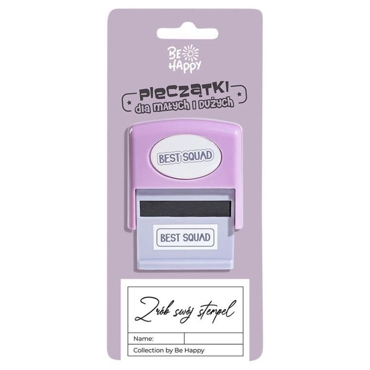 Be Happy, pieczątka z napisem, Best Squad