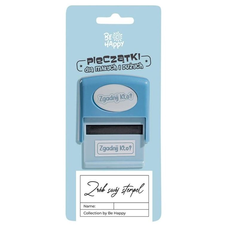 Be Happy, pieczątka z napisem, Zgadnij Kto?