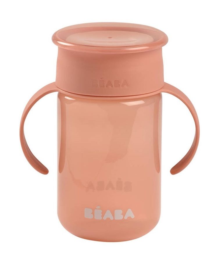 Beaba, 360, kubek treningowy, 340ml, Pink