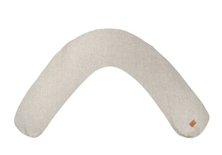 Beaba, Big Flopsy, ergonomiczna poduszka rogal dla kobiet w ciąży i karmiących, Linen natural