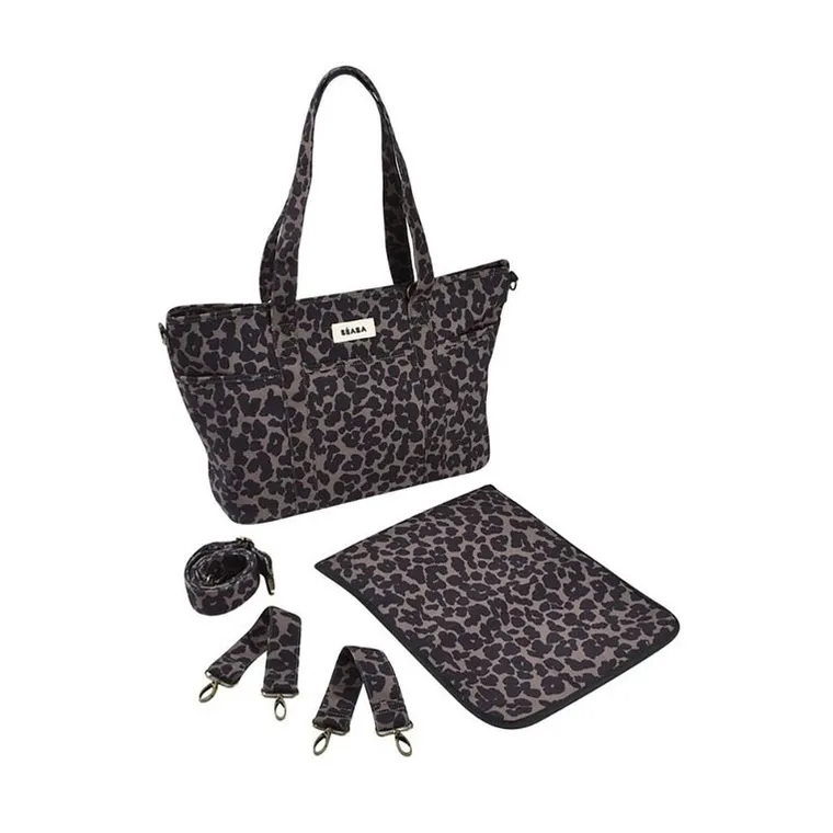 Beaba, Madrid, torba dla mamy, leopard