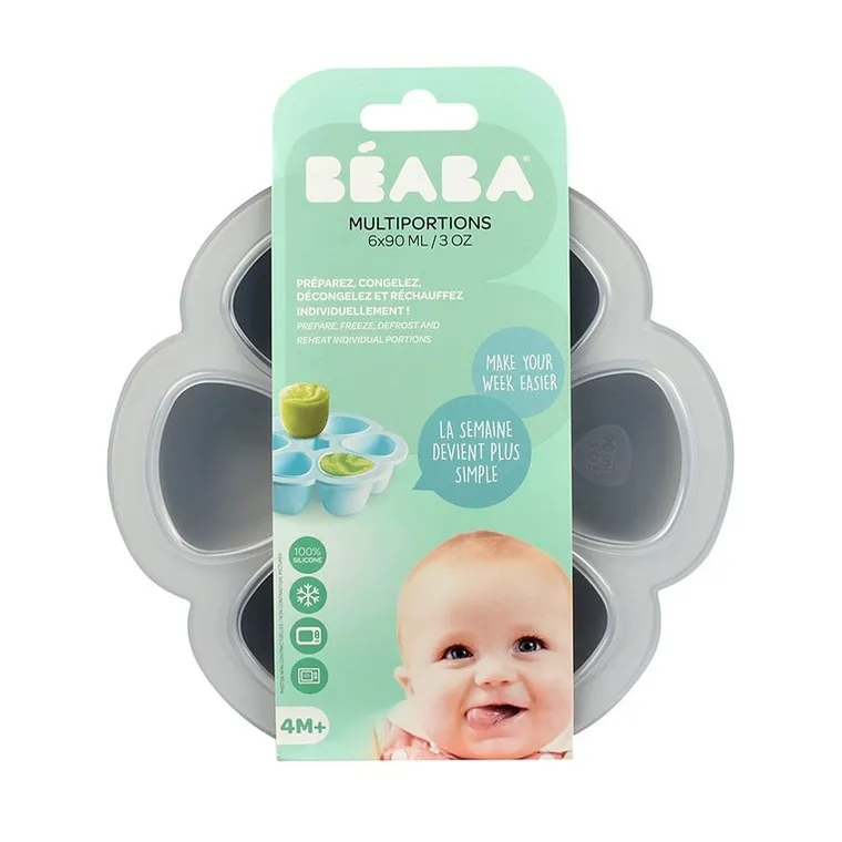 Beaba, silikonowy pojemnik do mrożenia, light mist, 6-90 ml