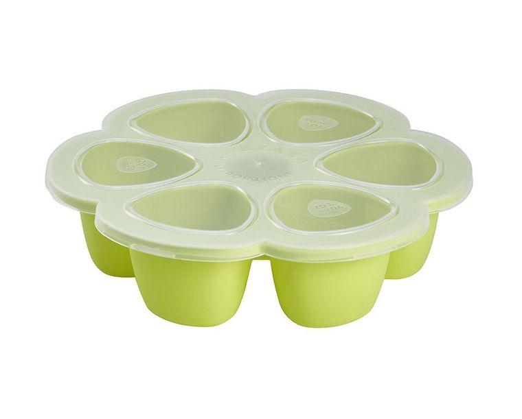 Beaba, silikonowy pojemnik do mrożenia, neon, 90 ml, 6 szt.