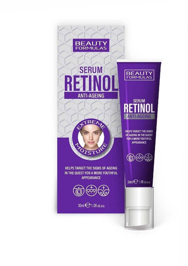 Beauty Formulas, Retinol Anti-Ageing, serum nawilżające serum do twarzy, 30 ml