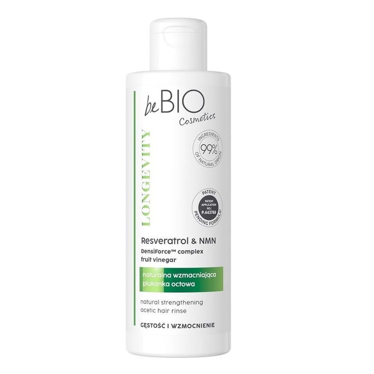 BeBio Ewa Chodakowska, Longevity, naturalna wzmacniająca płukanka octowa, Gęstość i Wzmocnienie, 200 ml