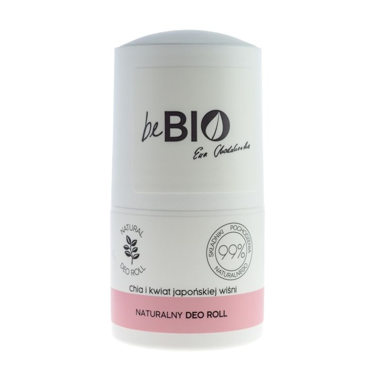 BeBIO Ewa Chodakowska, naturalny deo roll-on, chia i kwiat japońskiej wiśni, 50 ml