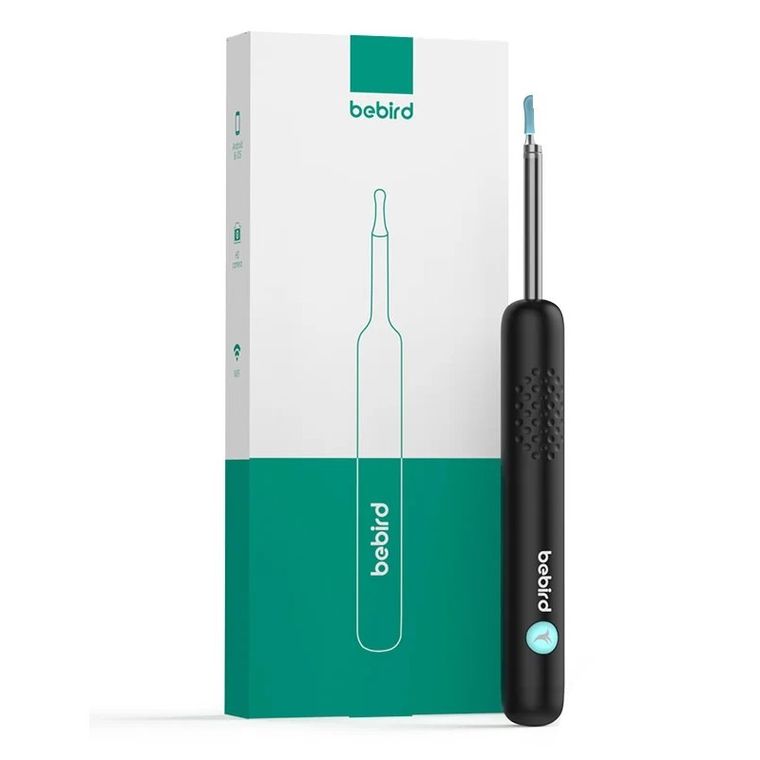 Bebird, R1+, otoskop z kamerą do czyszczenia uszu, 1080p, 180mAh, czarny