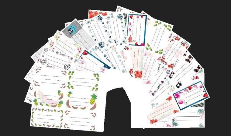 Bee-bee, naklejki na zeszyty