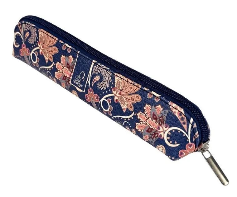 Bee-bee, piórnik mini, Paisley, Kwiaty blue