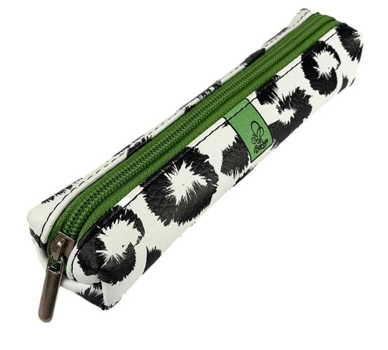 Bee-bee, piórnik mini, prostokąt, cętki lamparcie