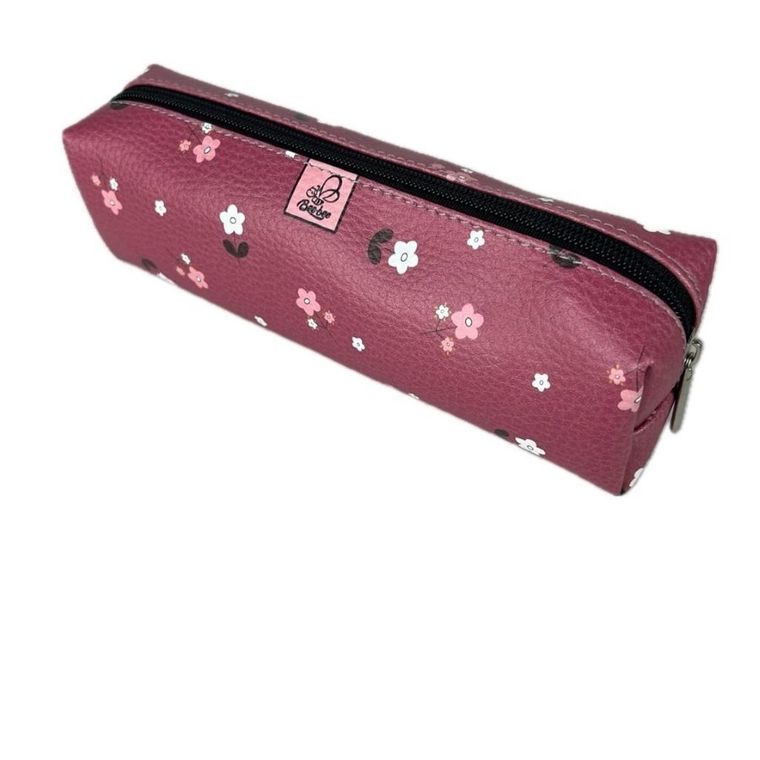 Bee-bee, piórnik, prostokąt, kostka, Kwiatki na wisience