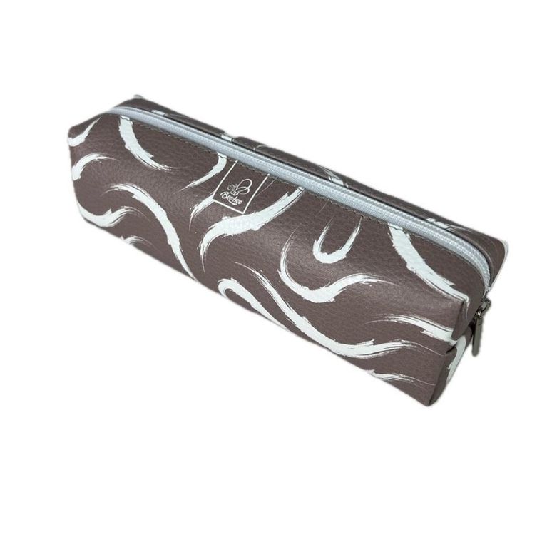 Bee-bee, piórnik, prostokąt, kostka, Maziaje beż