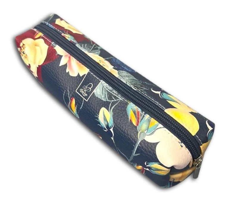 Bee-bee, piórnik prostokąt, żółte kwiatki