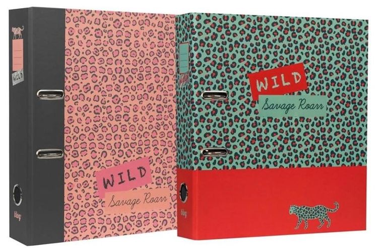 Bee-bee, segregator z dźwignią, A4/2R, 8 cm, B'Log Wild