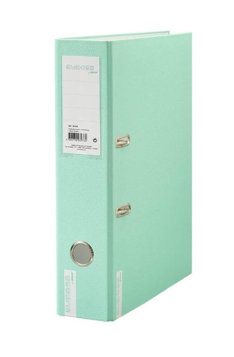 Bee-bee, segregator z dźwignią, A4/2R, 8 cm, Green Emboss