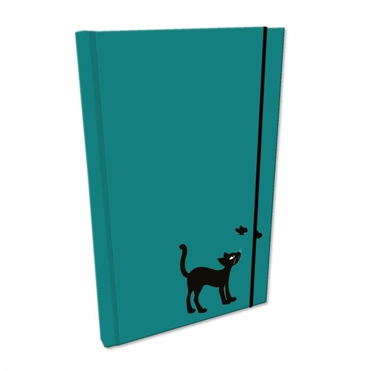 Bee-bee, Soft Touch, notes z gumką, A5, gładki, kot morski, 1 szt.